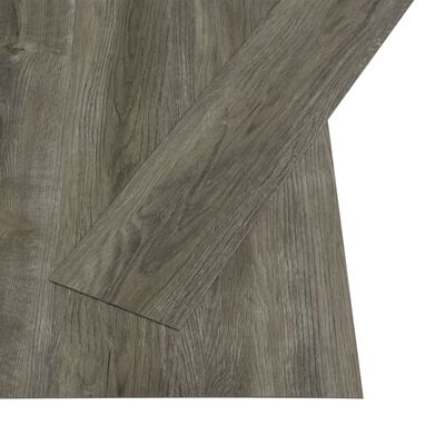 vidaXL Samolepiace podlahové dosky 4,46 m², 3 mm, PVC, sivé a hnedé