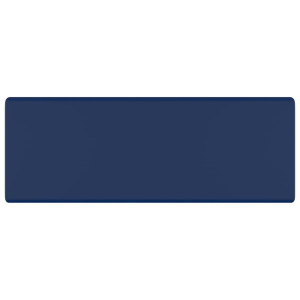 vidaXL Luxusn&eacute; um&yacute;vadlo, prepad, matn&eacute; tmavomodr&eacute; 41x41 cm, keramika