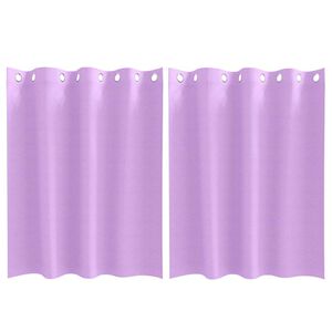 vidaXL Z&aacute;clony na zatemnenie s kr&uacute;žkami 2 ks Fialov&aacute; 140 x 140 cm