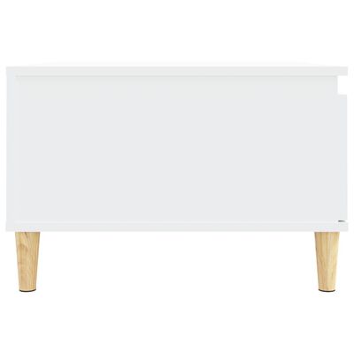 vidaXL Konferenčný stolík biely 55x55x36,5 cm spracované drevo