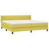 vidaXL Boxspring posteľ s matracom zelen&aacute; 200x200 cm l&aacute;tka