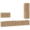 vidaXL Zostava TV skriniek 4 pcs Remeseln&yacute; dub Kompozitn&eacute; drevo