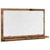 vidaXL K&uacute;peľňov&aacute; skrinka star&eacute; drevo 60x11x37 cm kompozitn&eacute; drevo