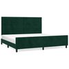vidaXL Posteľ bez matraca tmavozelen&yacute; 200x200 cm zamat