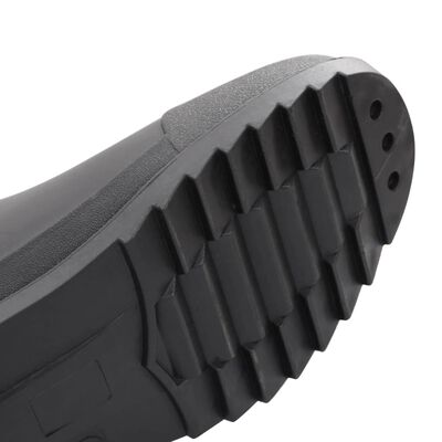 vidaXL Topánky do dažďa čierne veľkosť 39 PVC