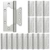 vidaXL P&aacute;nt 16 ks 125 x 78 x 13 mm Strieborn&aacute; Oceľ