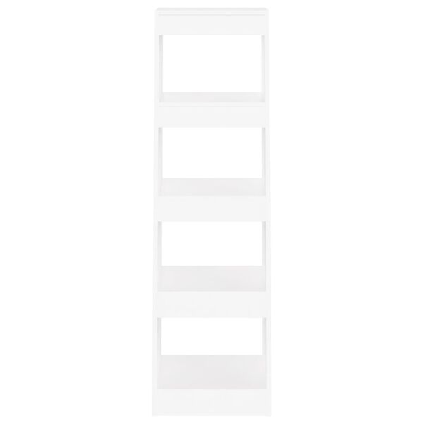 vidaXL Knižnica/deliaca stena biela 40x30x135 cm
