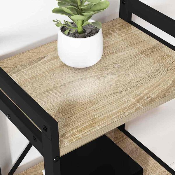 vidaXL Reg&aacute;l na knihy Sonoma dub 40 x 30 x 50 cm Kompozitn&eacute; drevo