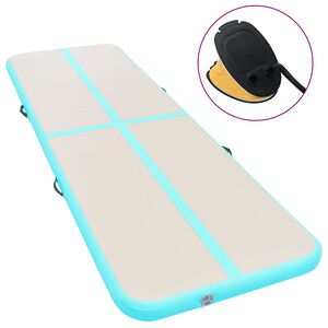 vidaXL Nafukovacia žinenka s pumpou 300x100x10 cm PVC zelen&aacute;