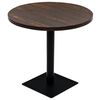 vidaXL Bistro stol&iacute;k, MDF a oceľ, okr&uacute;hly, 80x75 cm, tmav&yacute; popolov&yacute;