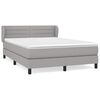 vidaXL Boxspring posteľ s matracom bledosiv&aacute; 140x200 cm l&aacute;tka