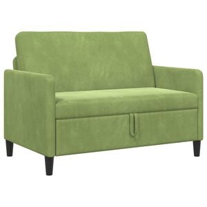vidaXL Sofa s &uacute;ložn&yacute;m priestorom Svetlo zelen&aacute; 122 x 78 x 87 cm