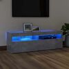 vidaXL TV skrinka s LED svetlami bet&oacute;nov&aacute; siv&aacute; 120x35x40 cm