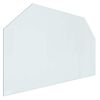 vidaXL Sklenen&aacute; doska krbu Priehľadn&aacute; 100 x 60 cm Sklo