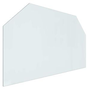 vidaXL Sklenen&aacute; doska krbu Priehľadn&aacute; 100 x 60 cm Sklo