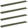 vidaXL Z&aacute;vesn&aacute; polica 4 pcs Olivov&aacute; zelen&aacute; 100 x 9 x 2,5 cm Oceľ