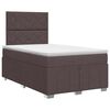 vidaXL Posteľ boxspring s matracom Tmavohned&aacute; 120 x 200 cm L&aacute;tka