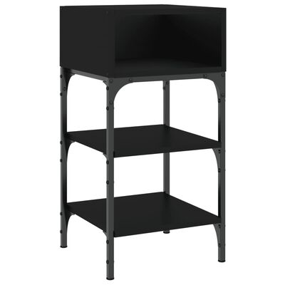 vidaXL Nočný stolík čierny 35x34,5x70 cm kompozitné drevo