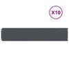 vidaXL Obruby tr&aacute;vnika 10 ks Antracit Oceľ valcovan&aacute; za studena