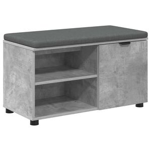 vidaXL Predsieňov&aacute; lavica s vank&uacute;&scaron;om Bet&oacute;novo Siv&aacute; 80 x 38 x 46 cm