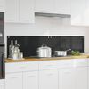 vidaXL Kuchynsk&yacute; backsplash 2 pcs Čierna 90 x 40 cm tvrden&eacute; sklo