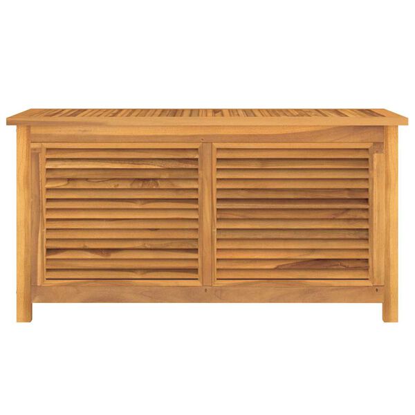 vidaXL Záhradný úložný box s vreckom 114x50x58 cm masívny teak