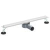 vidaXL 360&deg; sprchov&yacute; odtok so &scaron;t&iacute;hlym modelom Strieborn&aacute; 60 cm
