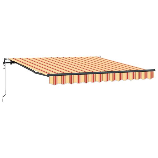 vidaXL Zatemniteľná markíza žltá a oranžová 300 x 250 cm látka