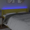 vidaXL Čelo postele s LED zelen&eacute; 183x16x78/88 cm l&aacute;tka