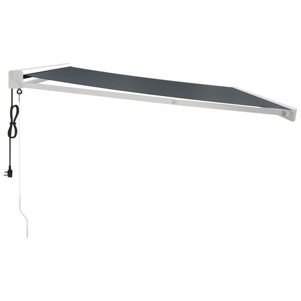 VidaXL Zaťahovacia mark&iacute;za antracitov&aacute; 4x3 m l&aacute;tka a hlin&iacute;k