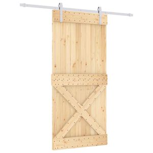 vidaXL Posuvn&eacute; dvere Pr&iacute;rodn&aacute; a biela 95 x 210 cm