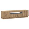 vidaXL LED TV kabinet Dub artisan Kompozitn&eacute; drevo