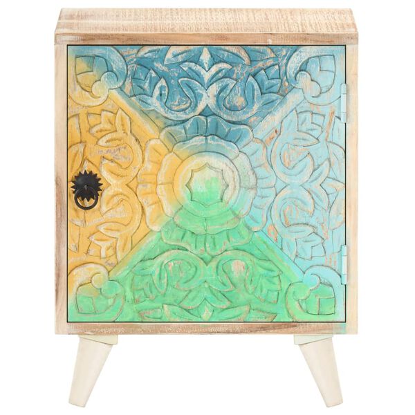 vidaXL Vyrez&aacute;van&yacute; nočn&yacute; stol&iacute;k 40x30x50 cm mas&iacute;vne ak&aacute;ciov&eacute; drevo