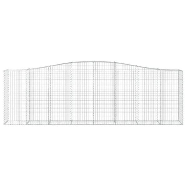 vidaXL Oblúkové gabionové koše 20 ks 400x50x120/140 cm pozink. železo