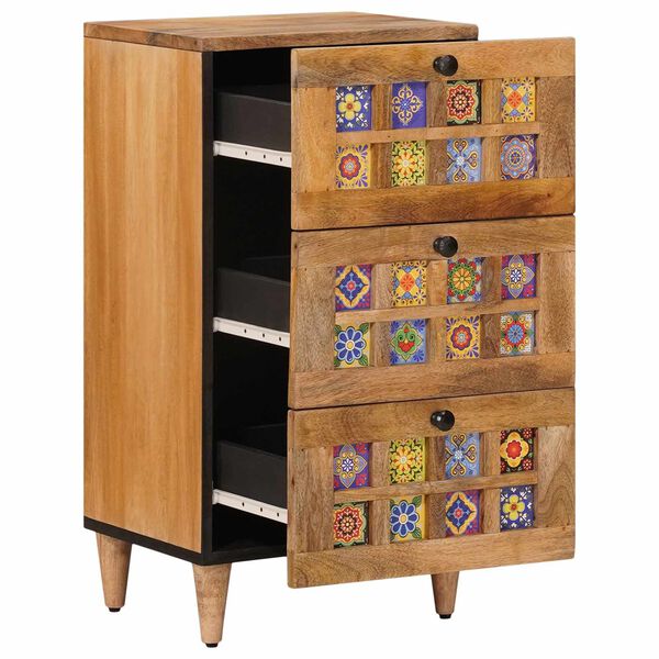 vidaXL Serv&iacute;rovacia skriňa so z&aacute;suvkou Pr&iacute;rodn&aacute; 40 x 33 x 75 cm