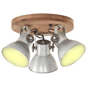 vidaXL Industri&aacute;lna stropn&aacute; lampa 25 W strieborn&aacute; 42x27 cm E27