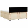vidaXL Posteľn&yacute; r&aacute;m boxspring s matracom kr&eacute;mov&yacute; 180x200 cm l&aacute;tka