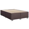 vidaXL Boxspring posteľ s matracom tmavohned&aacute; 140x190 cm l&aacute;tka