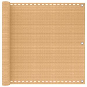 vidaXL Balk&oacute;nov&aacute; obrazovka Obdĺžnikov&yacute; 75 x 300 cm HDPE a hlin&iacute;k