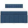vidaXL Boxspring posteľ s matracom modr&yacute; 140x190 cm l&aacute;tka