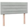 vidaXL Box Spring Posteľ bez matraca Svetlosiv&aacute; 120x220 cm Zamat