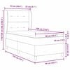 vidaXL Boxspring posteľ s matracom tmavo&scaron;ed&aacute; 90x190 cm Čierna l&aacute;tka