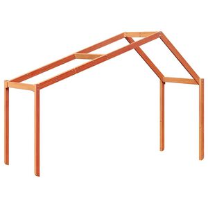 vidaXL Strecha na detsk&uacute; posteľ voskovohned&aacute; 213x95,5x144,5cm borovica