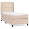 vidaXL Boxspring posteľ s matracom kapučínová 90x190 cm umelá koža