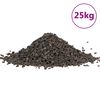 vidaXL Čadičov&yacute; &scaron;trk 25 kg čierny 5-8 mm