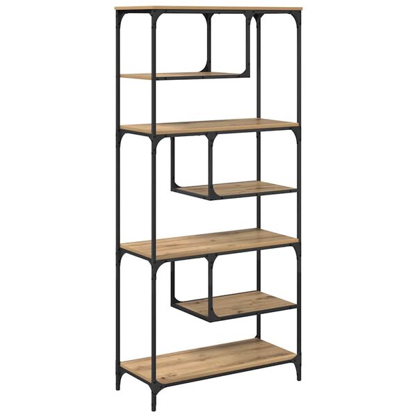 vidaXL Knižnica dub artisan 81 x 36 x 176 cm Kompozitn&eacute; drevo