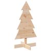 vidaXL Drevený vianočný stromček na dekoráciu 80 cm masívna borovica