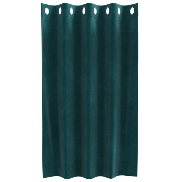 vidaXL Zatemňovacie z&aacute;vesy 2 pcs Tmavozelen&aacute; 140 x 140 cm Zamat