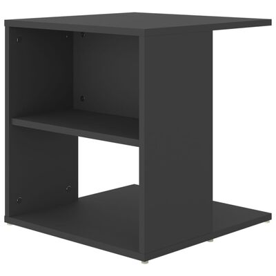 vidaXL Príručný stolík sivý 45x45x48 cm drevotrieska