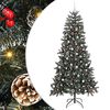 vidaXL Umel&yacute; vianočn&yacute; stromček Zelen&aacute; 240 cm PVC, plast a oceľ